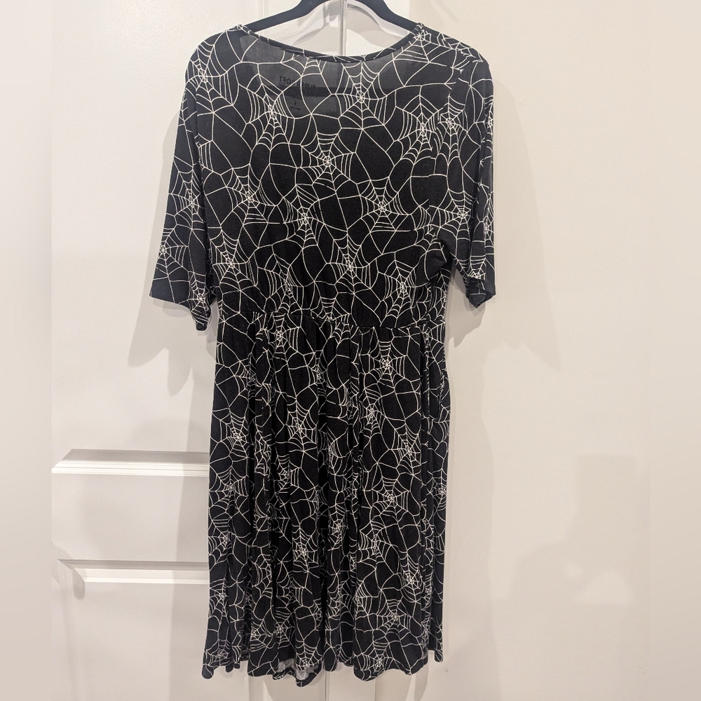 Torrid Supersift Spiderweb Skater Dress - Picture 4 of 4